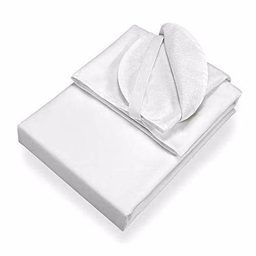 SETEX Molton matrasbeschermer, omkeerbaar en waterdicht, wit, B/D/H: 90 x 200 cm