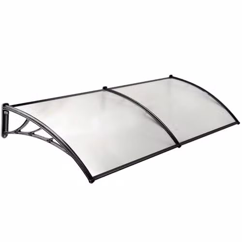 WERKA PRO Luifel van polycarbonaat met 2 panelen, 80 x 300 cm