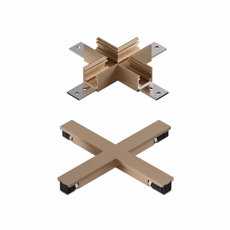 Premium by Lucide X-connector 1-fase Linial champagne aluminium gold/brass