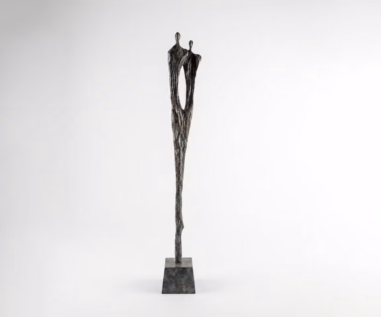 Umbra Antica Gemini Beeldje - Handgemaakt Aluminium - B22 x D22 x H166 cm