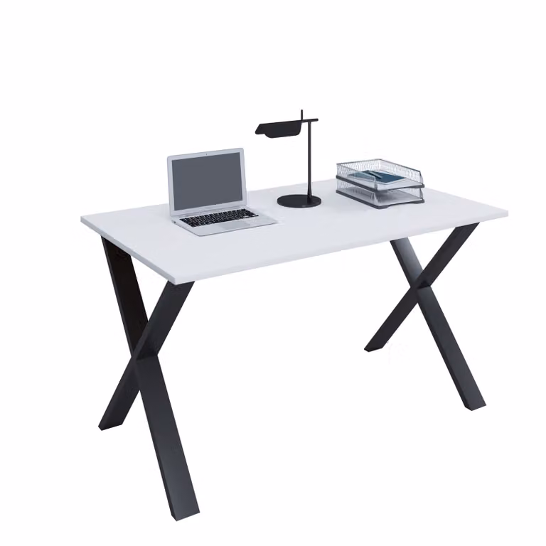 Lona X Houten bureau met metalen poten H 76 x B 110 x D 80 cm