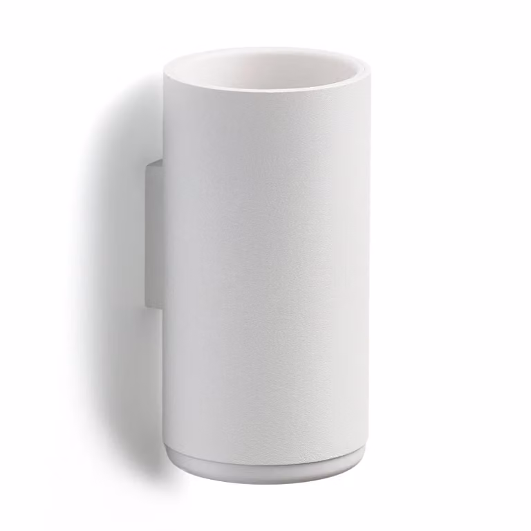 Zone Denmark RIM tandenborstelbeker met wandhouder, Wit, 13,6 cm