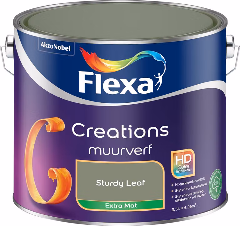 Flexa Creations Muurverf Extra Mat - Sturdy Leaf - 2,5 l