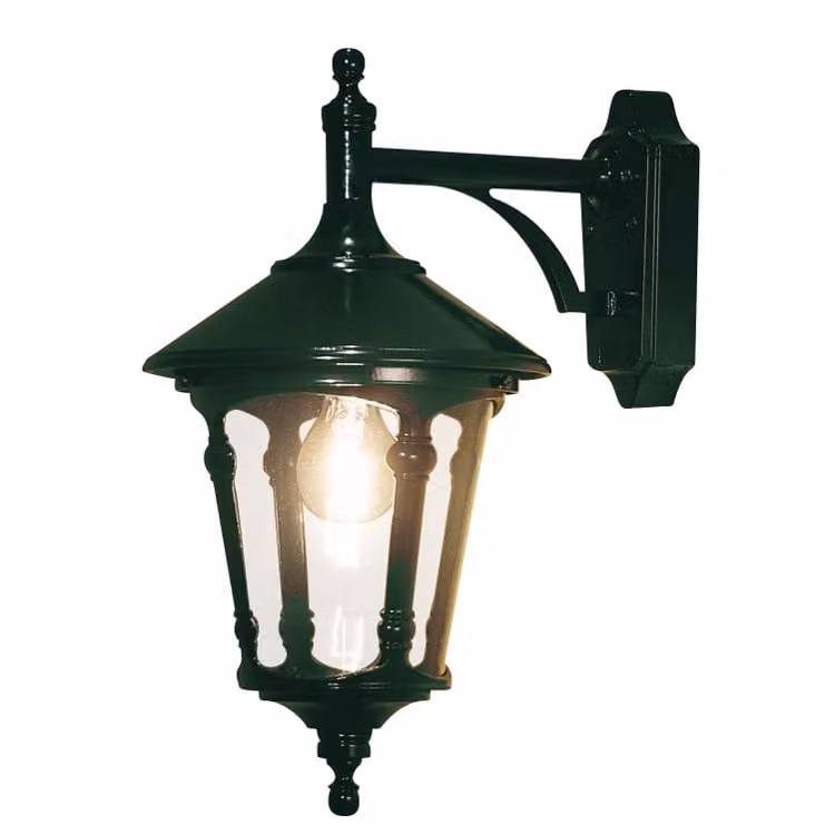 Klassieke muurlamp Virgo Down van Konstsmide in antiek groen