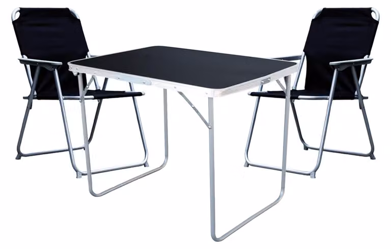 Mojawo 3-delige camping set met campingtafel en 2 opklapstoelen