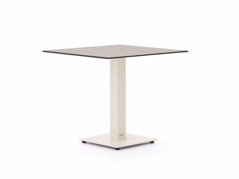 Forza Furniture Tuineettafel Forza Vierkant Bruin Kunststof Aluminium B/D/H: 70 x 70 x 70 cm