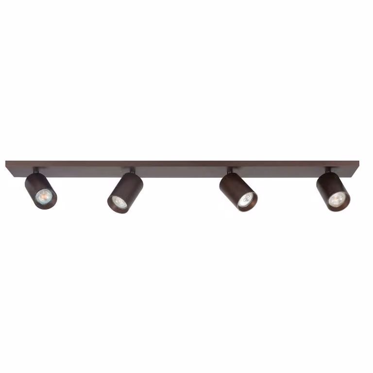 Highlight Mila 4-lichts opbouwspot recht - Bruin - L 90 cm