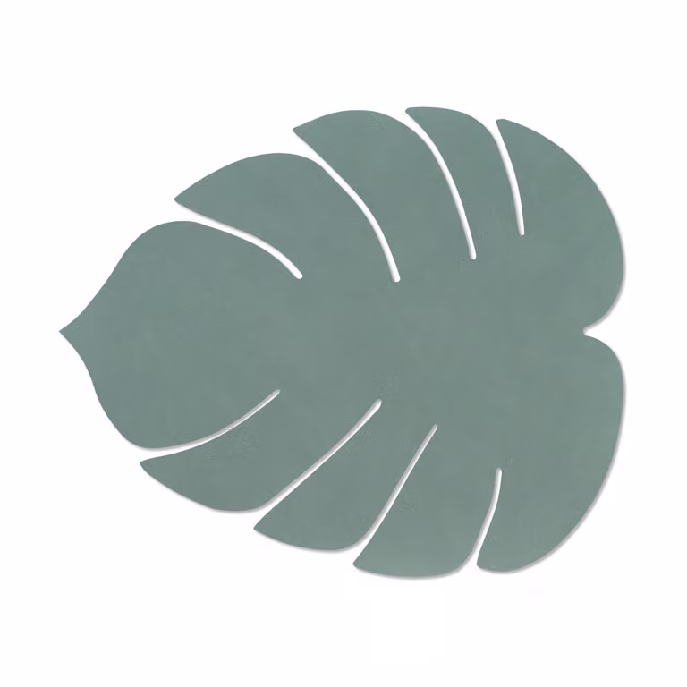 LIND DNA Monstera Leaf Nupo placemat L Pastelgroen