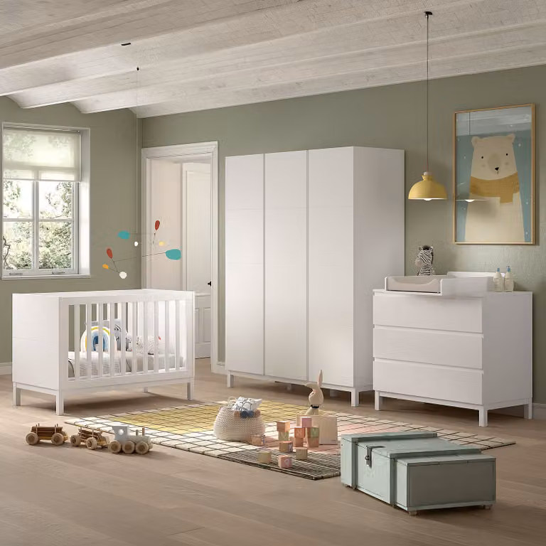 home24 Babykamerset 4-delig wit
