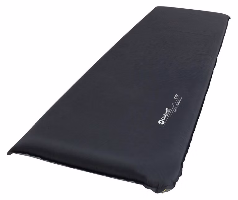 Outwell Sleepin isolerende slaapmat voor één persoon, zwart/grijs, 10 cm dik