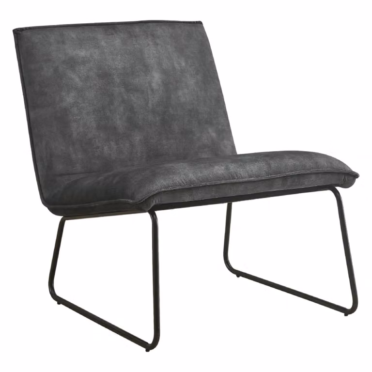 Nest of Nora Fauteuil Lokan - Relaxstoel - Antraciet velvet