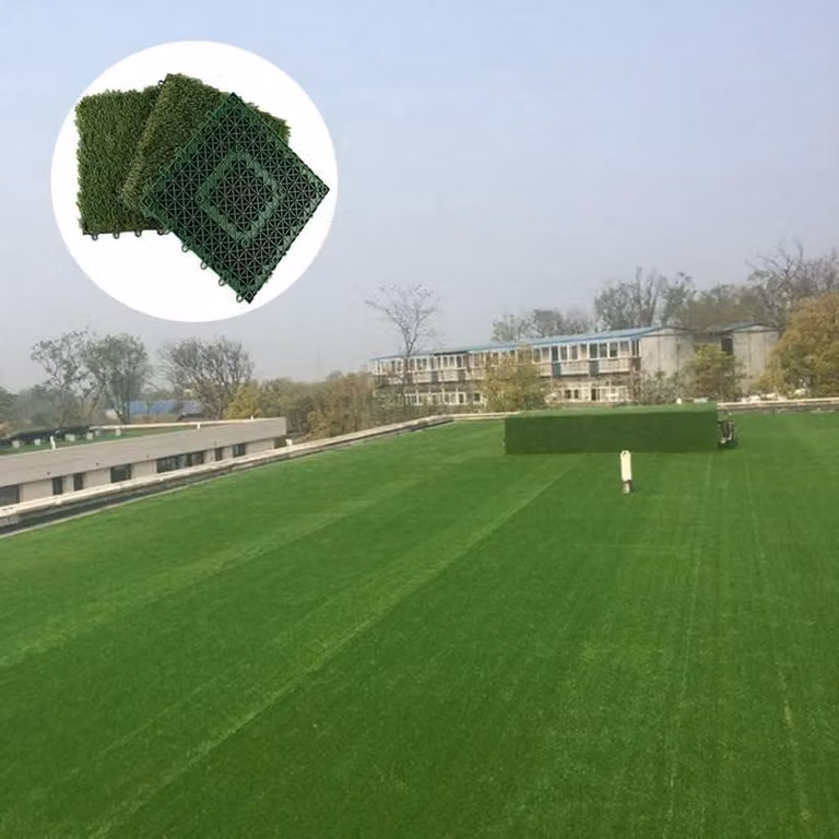 Kunstgras Tegels met Drainagegaten voor Tuin of Voetbalveld - 30 x 30 cm - 1 stuk