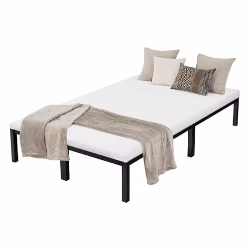 ML-Design Metalen eenpersoonsbed met lattenbodem, zwart, B/D: 120 x 200 cm