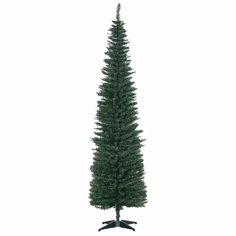 HOMCOM Kunstkerstboom Spar inclusief standaard en ster, 2,1 m, Groen