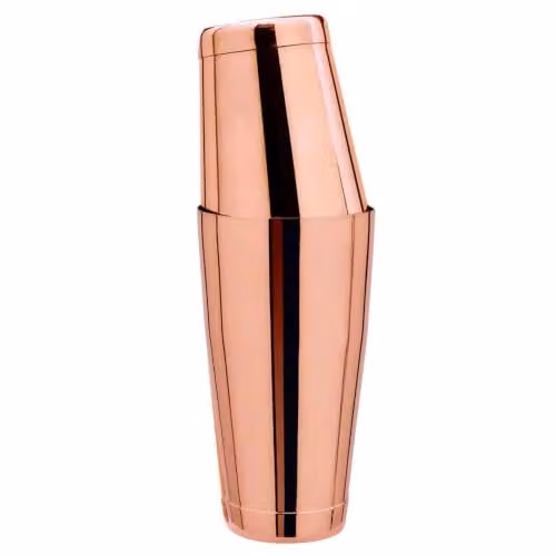 TIN op TIN Cocktailshaker Set van Roestvrij Staal met Koperlook, 18oz en 28oz