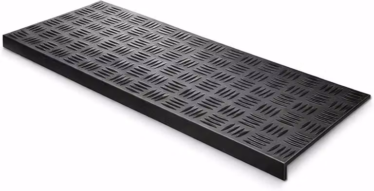 Madras Rubberen Trapmatten - Antislip Trapbeschermers met Schuine Rand - 75 x 25 cm