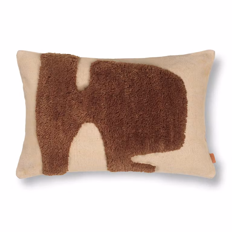 Ferm Living Lay rechthoekig kussen Sand / Sugar Kelp B: 60 cm, D: 40 cm