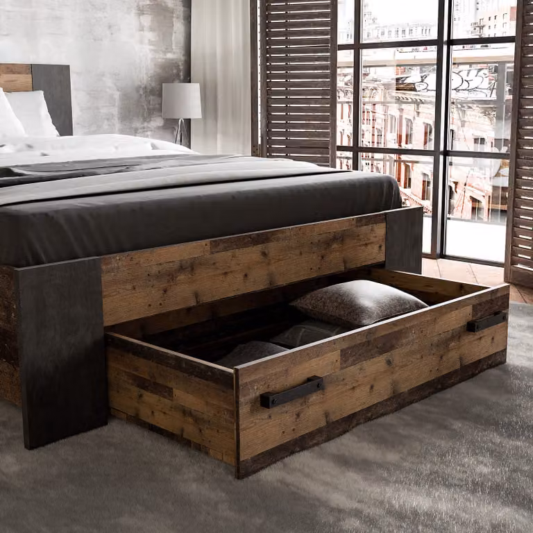 home24 Bedlade bruin 104 cm