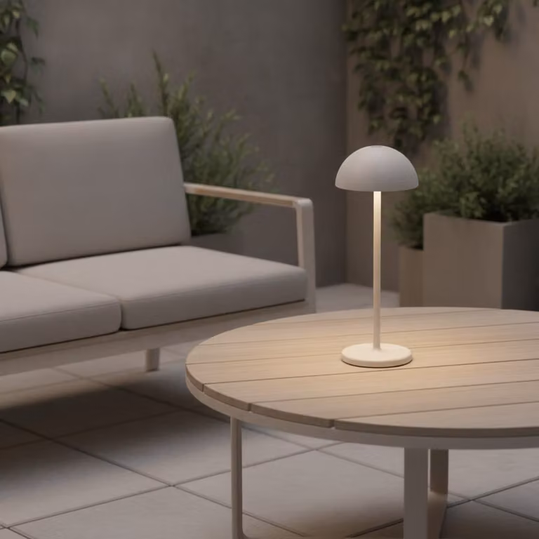 Nova Luce Rose oplaadbare tafellamp met dimfunctie in wit of zwart