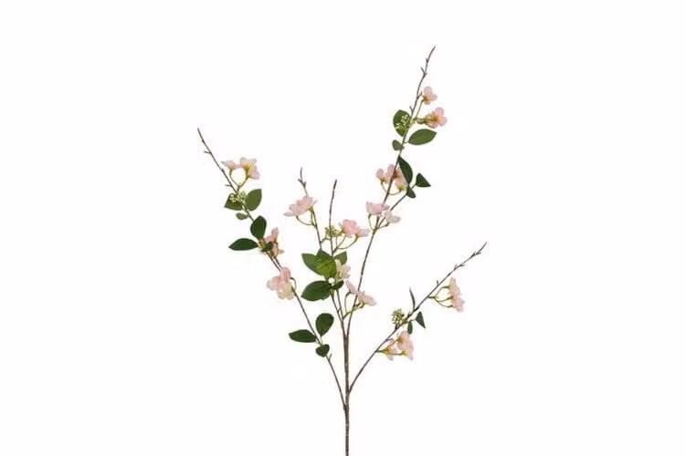 Countryfield zijden Prunus bloem roze 99 cm