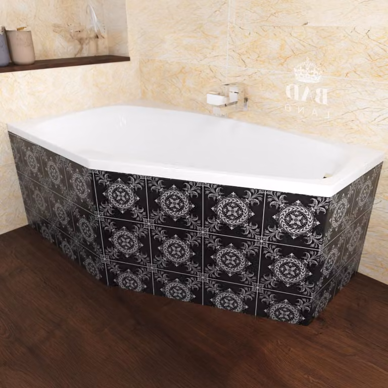 Badland Marika Hoekbad 4-in-1 Set met Polystyreen Ombouw en Sifon - Links - 140 x 80 cm