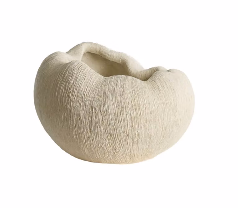 Light & Living Vaas Denisa Organisch Crème/Beige B: 42,5 cm, D: 34 cm, H: 42,5 cm
