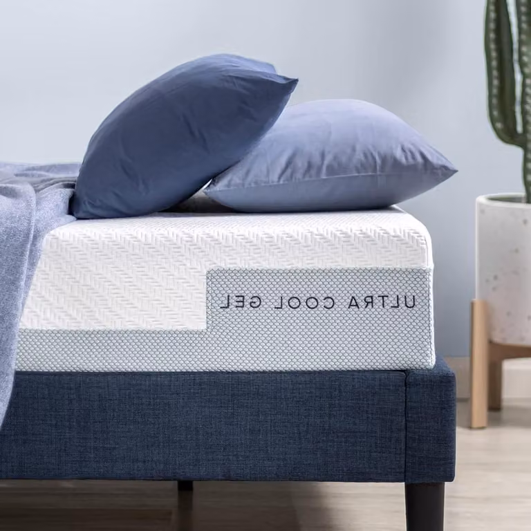 Wit Traagschuim Gel Matras met Triple Cooling Performance - 150 x 190 cm