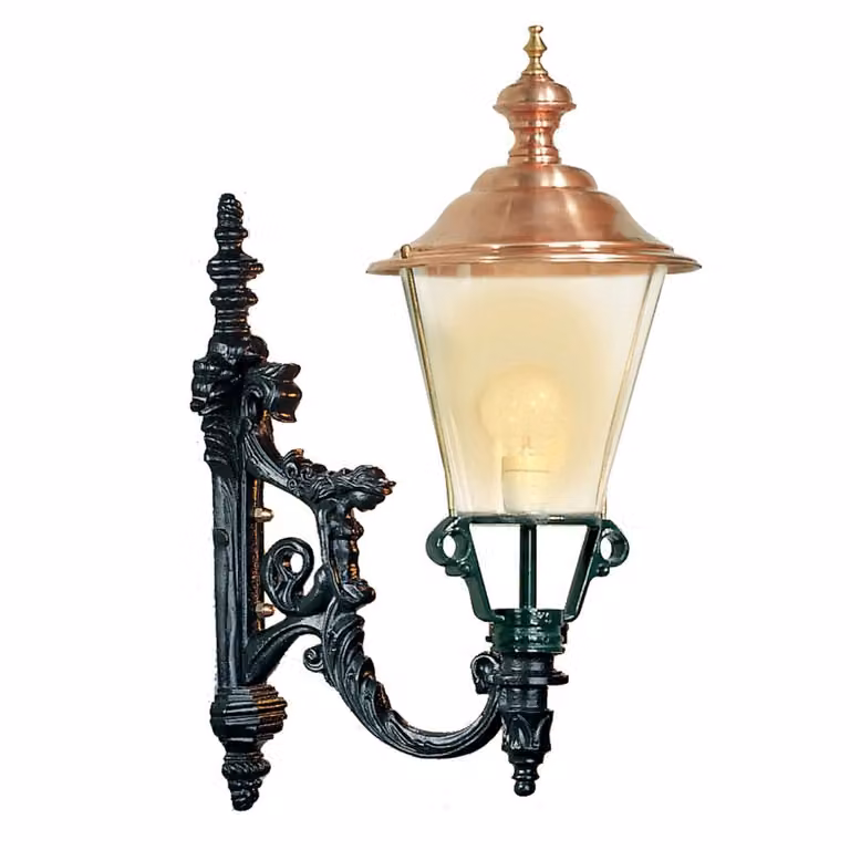Nostalgische wandlamp Odense antraciet van KS Verlichting