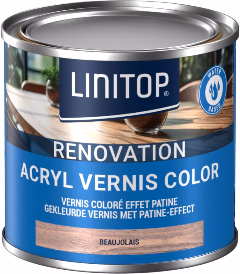 Linitop Acryl Vernis Color 250 ml Kleur 188 Beaujolais