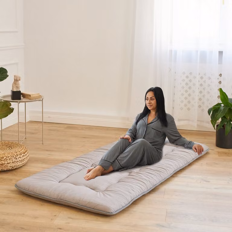 Japanse Futon Matras - Tatami Mat - Oprolbaar en Draagbaar Eenpersoons Slaapmatras - 100 x 200 cm