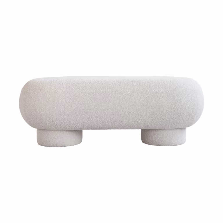 101 Copenhagen Big Foot petit bankje Bouclé B: 120 cm, D: 44 cm