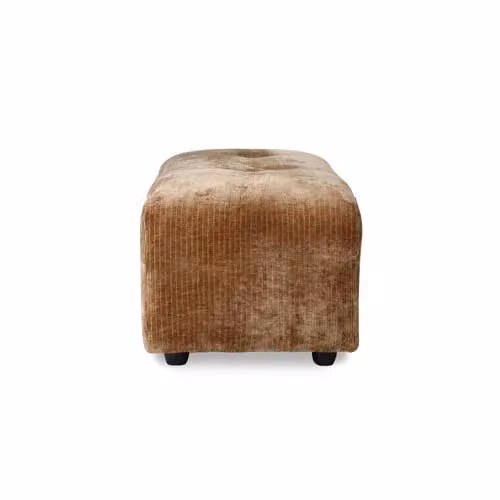 HKLiving Hocker Smal Vint Soft Body Stoffen