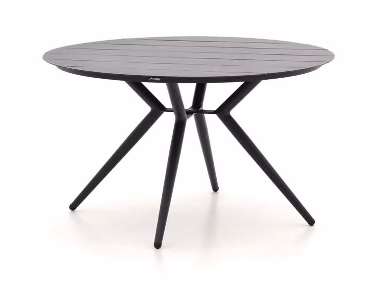 Manifesto Furniture Ronde Tuintafel van Aluminium in Grijs, Diameter: 127 cm