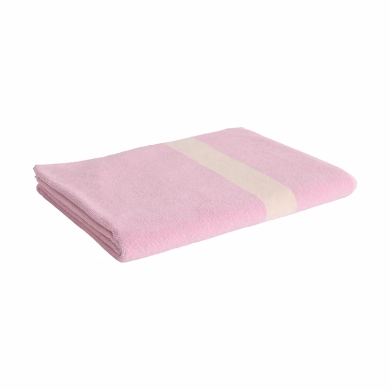 HAY Stripe handdoek Cool pink, Breedte: 100 cm, Lengte: 150 cm