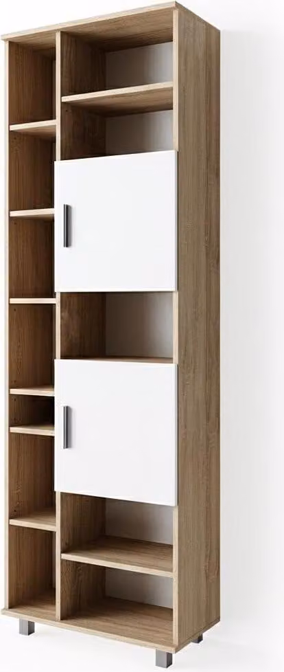 Vicco Ilias Badkamerkast Wit/Sonoma, Hoogte: 190 cm