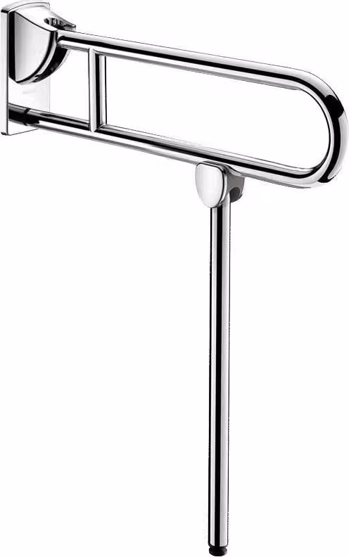 Delabie SK-greep met voet, diameter 32 mm, lengte 650 mm, verchroomd en gepolijst