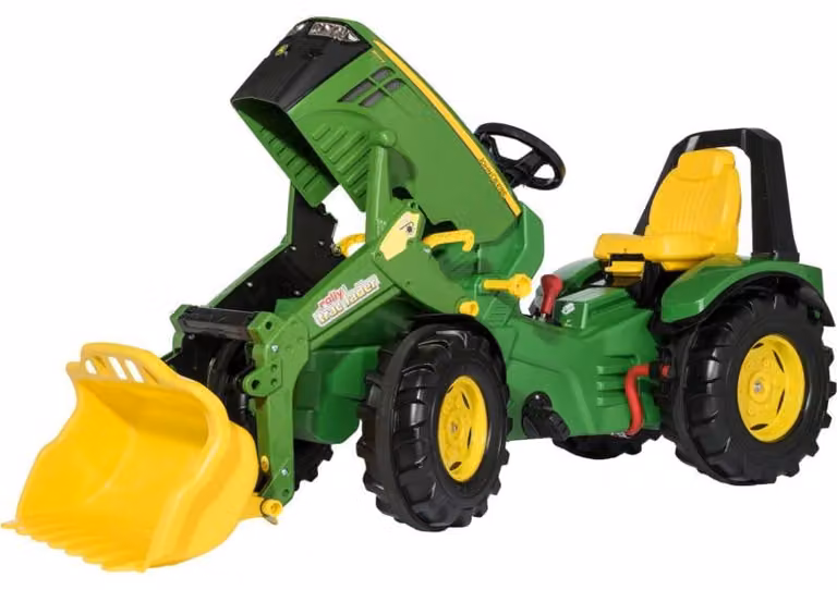 Rolly Toys John Deere RollyX-Trac Premium Tractor met RollyTrac laadbak, Groen