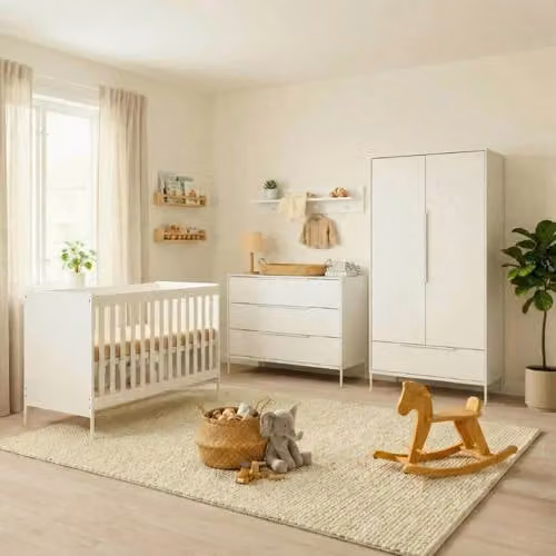 Born Lucky Santiago Babykamer Set Wit, 3-delig