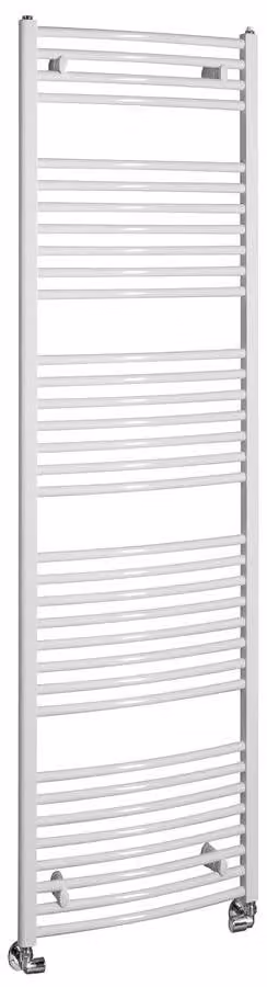 Aqualine ORBIT handdoekradiator met zijdelingse aansluiting, wit, 45 x 168 cm