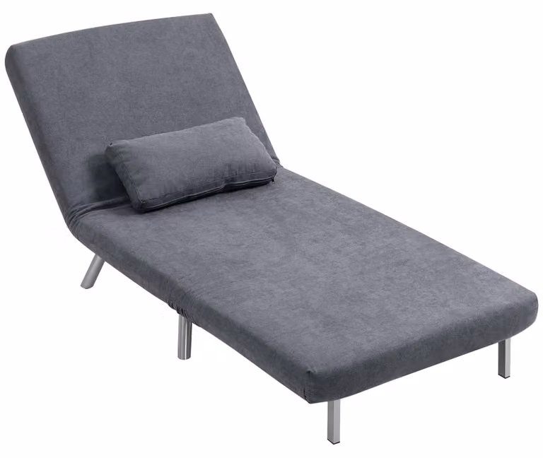 HOMCOM Multifunctionele 3-in-1 slaapstoel en inklapbare slaapbank met relaxfunctie