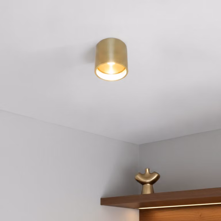 Artdelight Orleans Led Plafondspot Goud/Messing B: 11 cm, H: 10 cm