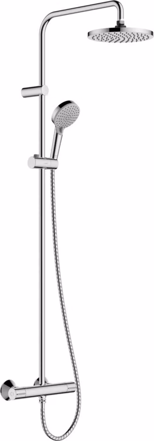 Hansgrohe Doucheset VERNIS Blend 200 met thermostaatkraan, groen chroom