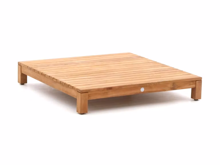 SUNS Loungetafel SUNS Vierkant Tuintafel van Teakhout Bruin B/D/H: 107 x 107 x 18 cm