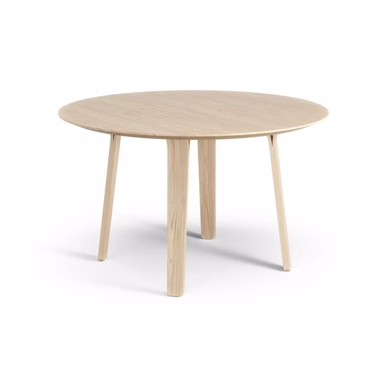 Swedese Divido ronde tafel in gelakte es met een diameter van 120 cm