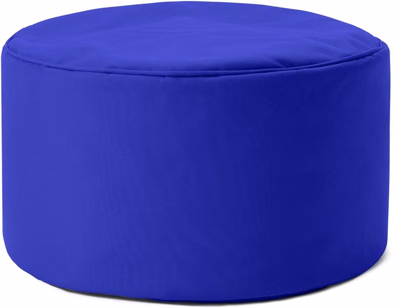 Lumaland Zitzak poef met 3-in-1-functie voor binnen en buiten, Ø 25 x 45 cm