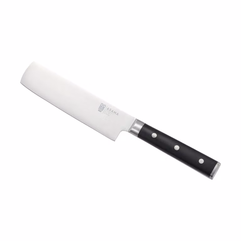 Dorre Asama Nakiri santoku groentemes van roestvrij staal, zwart, 31 cm
