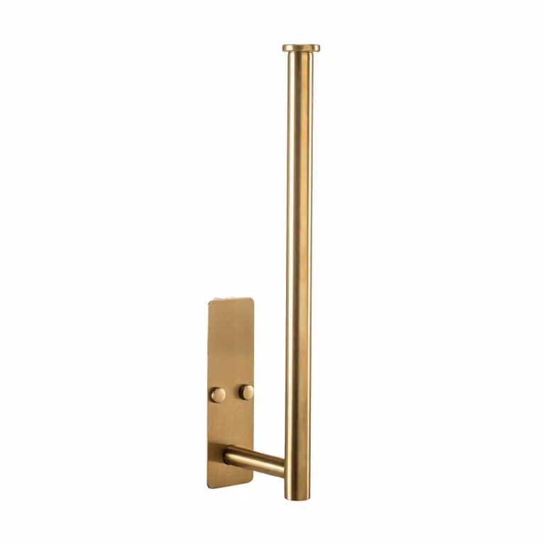 XIVADA Fera Reserverolhouder - Zelfklevend of met schroeven - Rvs - Goud