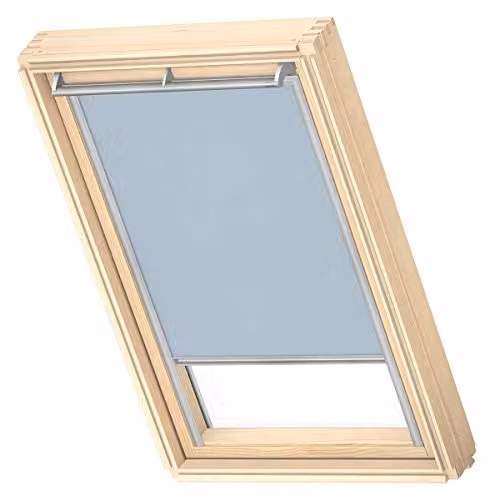 VELUX Lichtdoorlatend Rolgordijn RFL met grijze geleiders, CK02, Lichtblauw