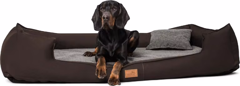 Tierlando Nonplusultra LINUS orthopedisch hondenbed Visco PLUS, kunstleer, Bruin, 160 x 110 cm