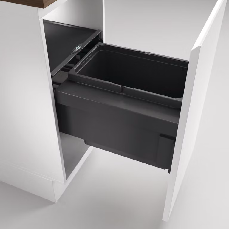 Naber COX® BASE 360 S/400-1 Afvalbak 22 liter antraciet Hoogte: 36 cm
